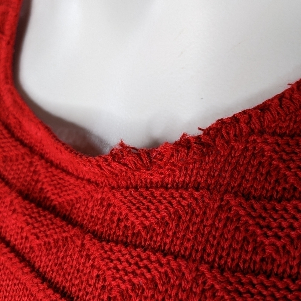 ✨3/$15 Vintage Sweaters USA red sailboat short sleeve sweater L - Picture 5 of 10